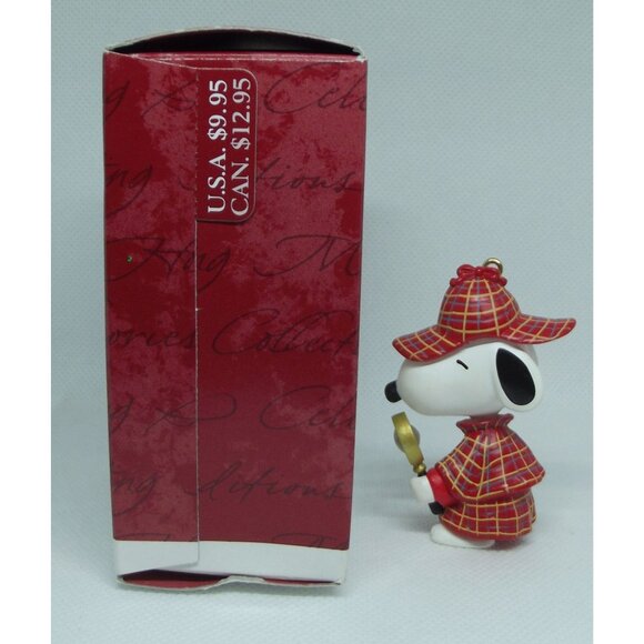 Hallmark Keepsake Ornament 2000 The Detective Spotlight on Snoopy Peanut Series - Picture 4 of 12